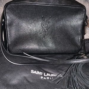 AUTHENTIC YSL black shoulder bag